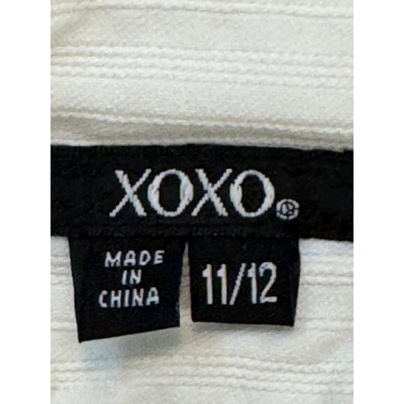 Vintage Y2K Xoxo Womens White Linen Blend High-Waisted Shorts Size 11/12 W/ Butt - Picture 3 of 4